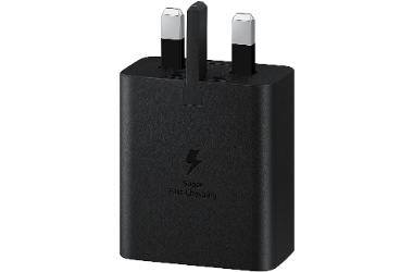 شاحن سامسونج فائق السرعة 45 واط بتقنية PD مع كيبل USB-C| أسود شاحن سامسونج فائق السرعة 45 واط بتقنية PD مع كيبل USB-C| أسود